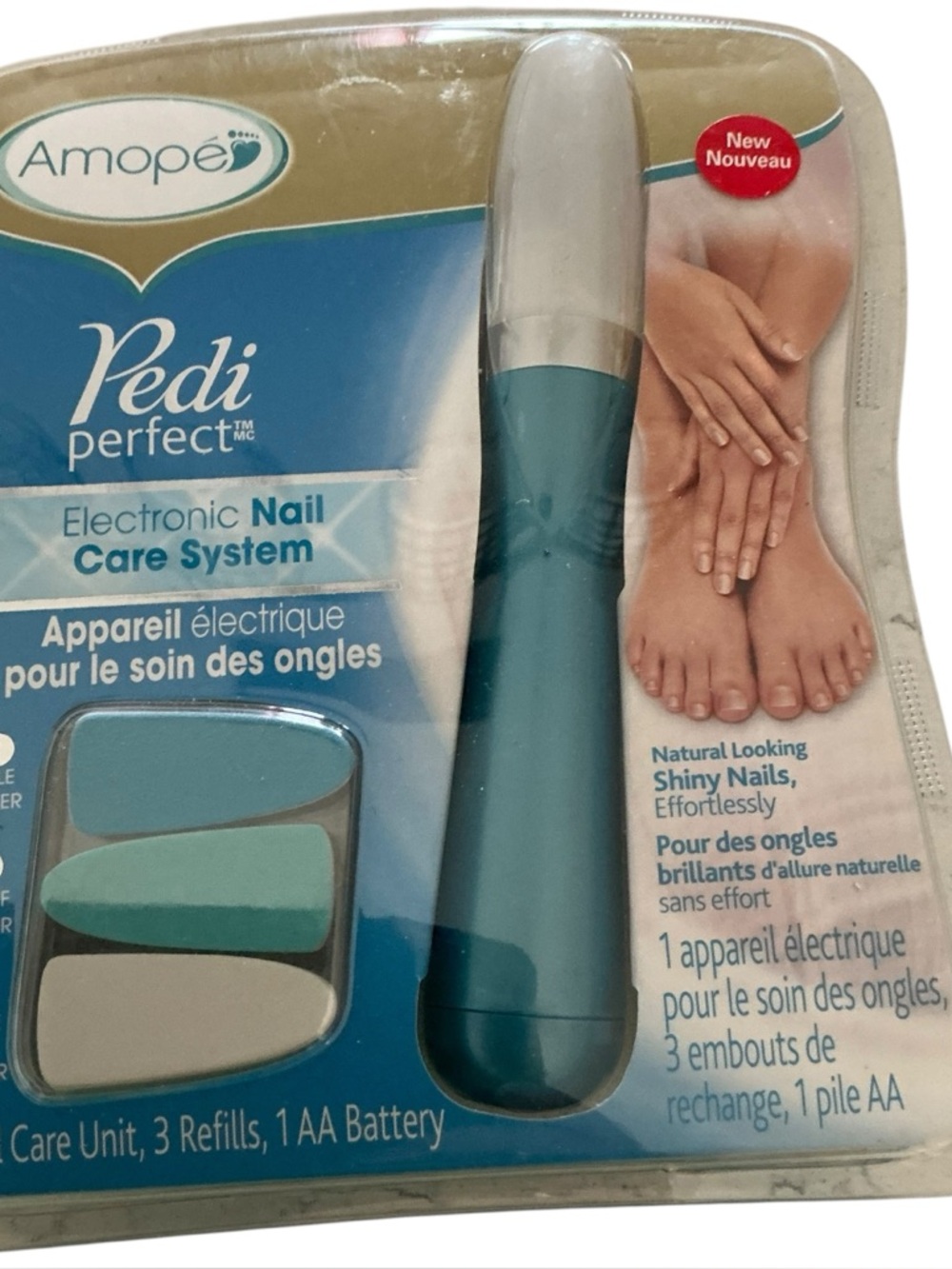 Amope Pedi Perfect Electronic Nail Care System - Teal